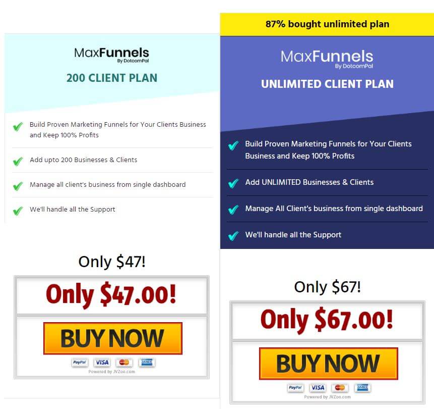 MaxFunnels Review - MaxFunnels Agency License